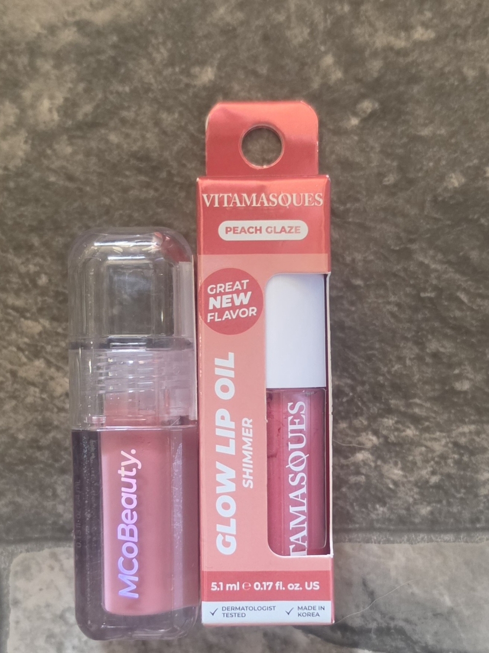Vitamasques Glow Lip Oil Shimmer & Mco Beauty Hit Lip Plump BNIB